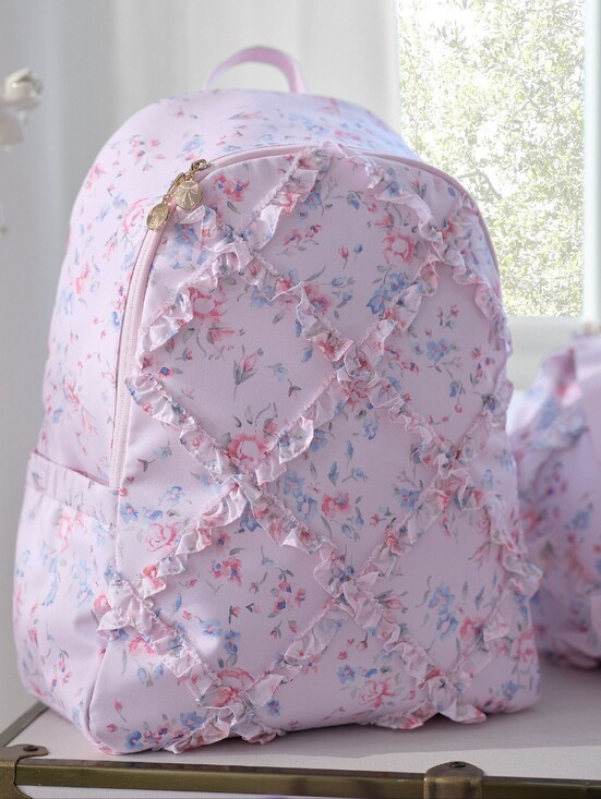 LoveShackFancy Handbags - LoveShackFancy Floral Backpack - NWT